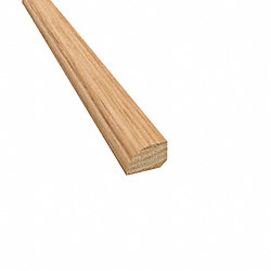 Prefinished Rustic Hickory Hardwood 1/2 in thick x .75 in wide x 78 in Length Shoe Molding